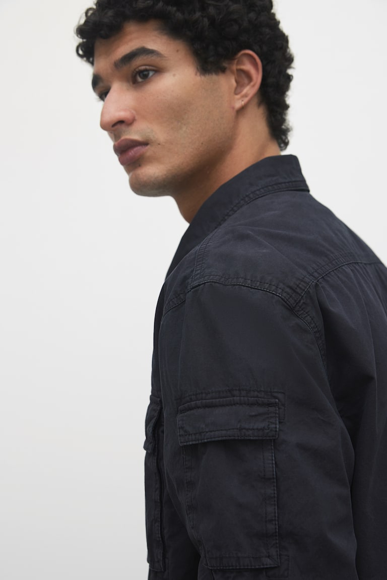 H&M Utility-Overshirt in Regular Fit Nur noch ein Tag übrig