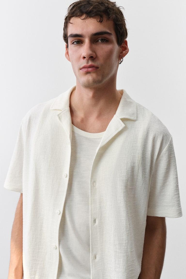 H&M Freizeithemd aus Jersey in Regular Fit