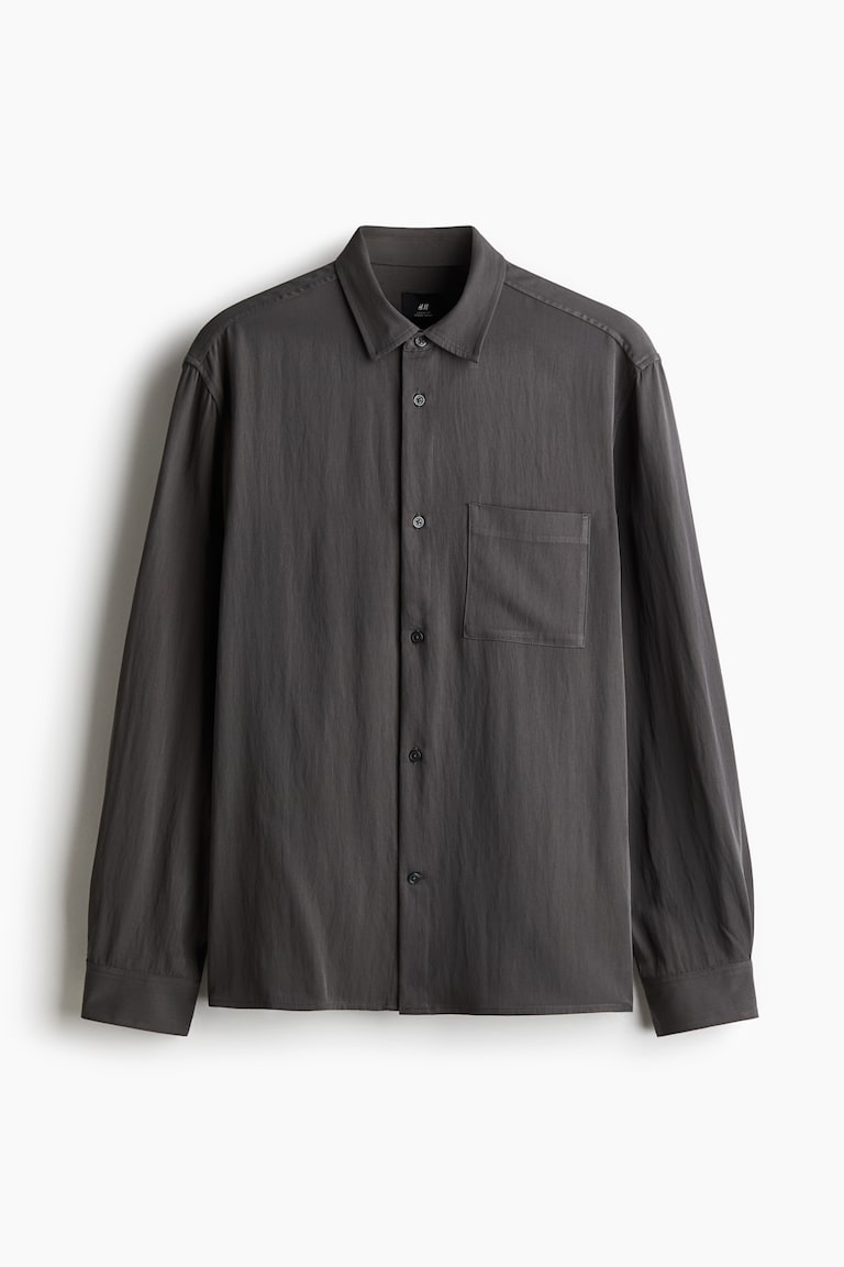 H&M Satinhemd in Loose Fit Großer Ausverkauf