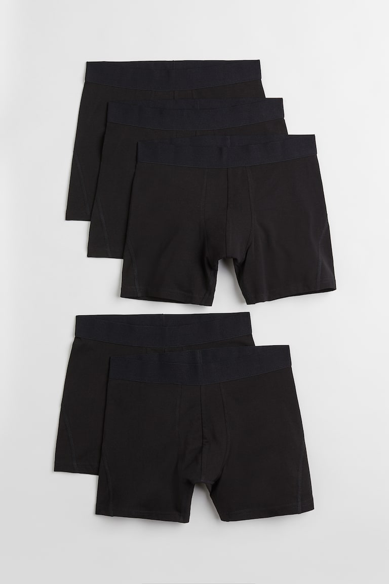 H&M 5er-Pack Halblange Trunks mit Lycra® Exklusivangebot