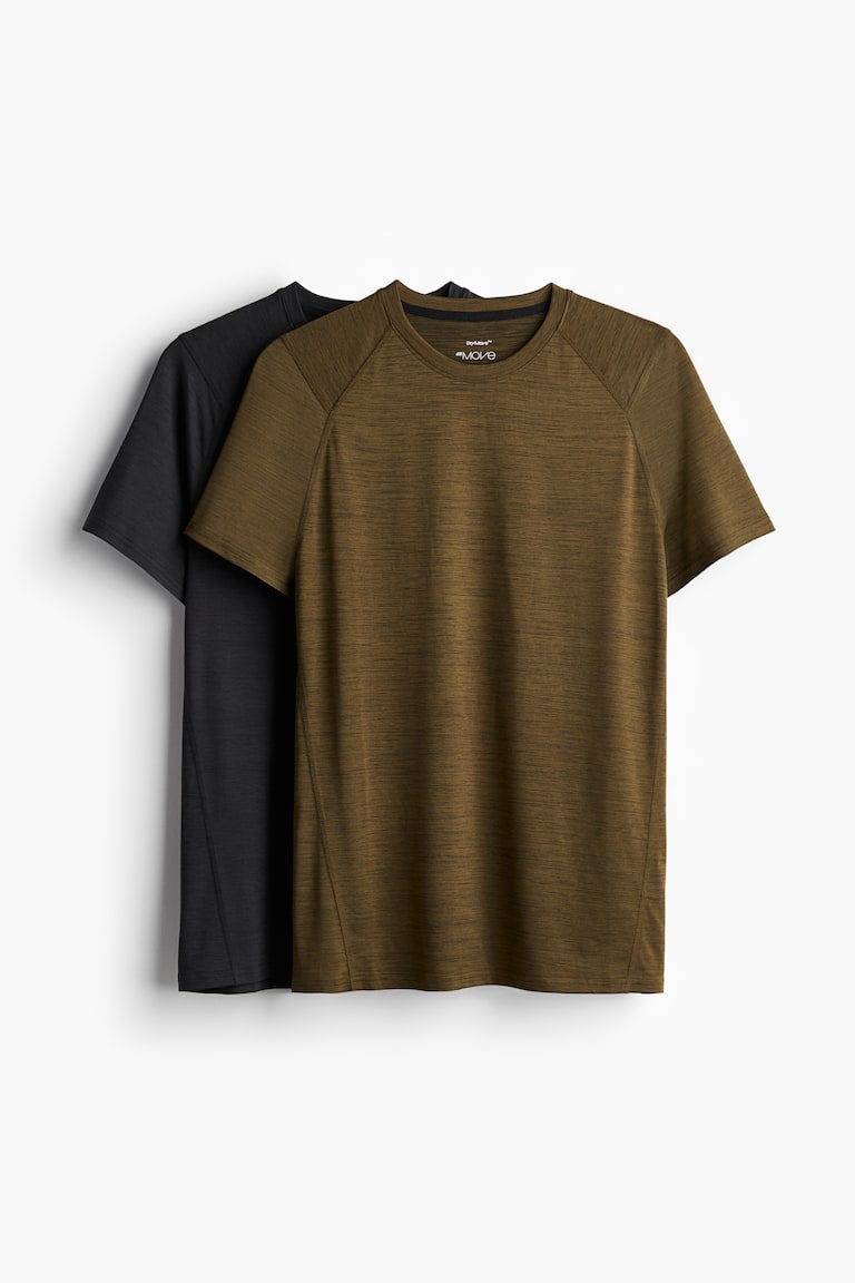 H&M 2er-Pack Sportshirts mit DryMove™ in Muscle Fit Sonderangebot der Fabrik