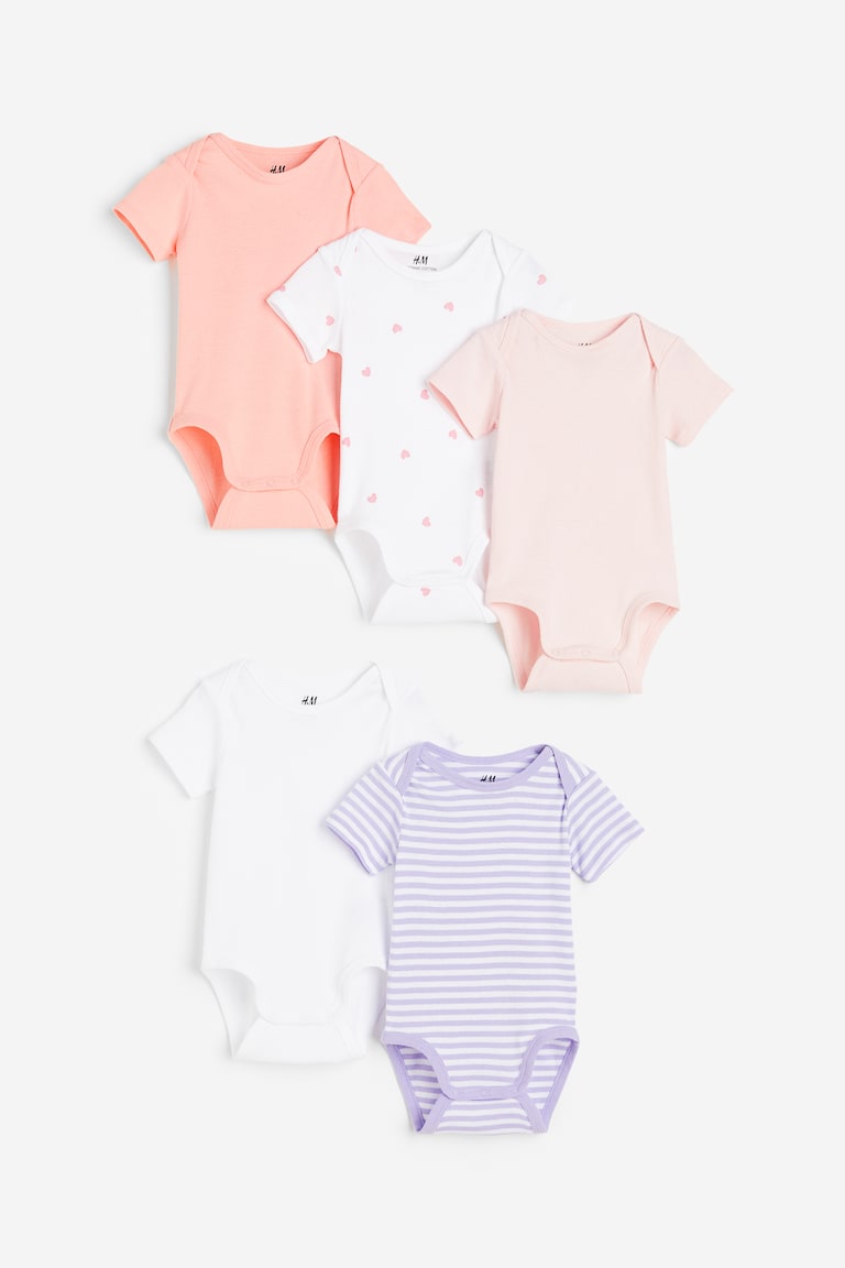 H&M 5er-Pack Baumwollbodys im Angebot
