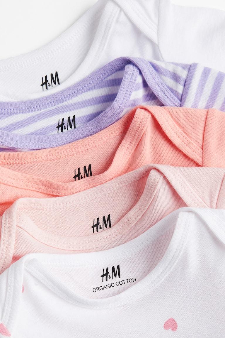 H&M 5er-Pack Baumwollbodys im Angebot