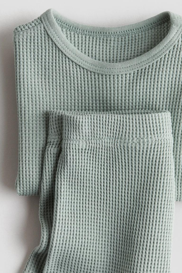 H&M Zweiteiler aus Baumwolle mit Waffelstruktur Günstiger Verkauf