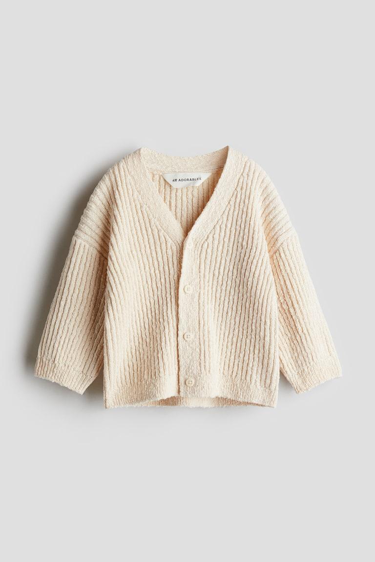 H&M Oversized Cardigan aus Boucléstrick Weihnachtsangebot