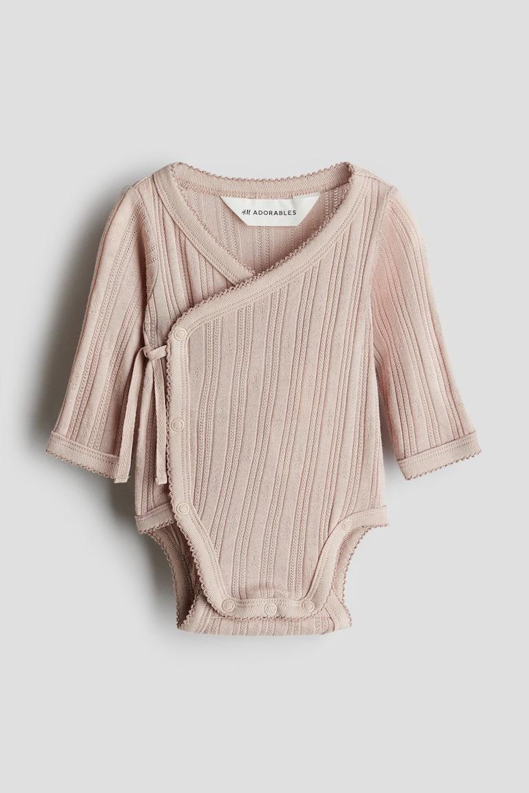 H&M Jerseybody mit Pointellemuster Jubiläumsangebot
