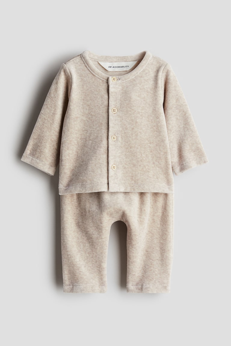 H&M 2-teiliges Set aus Velours Neuheiten