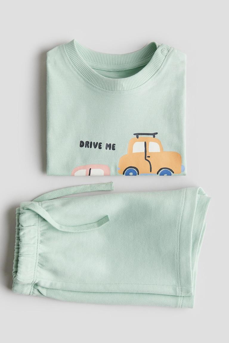 H&M Zweiteiler aus Baumwolle Zeitbegrenzte Promotion