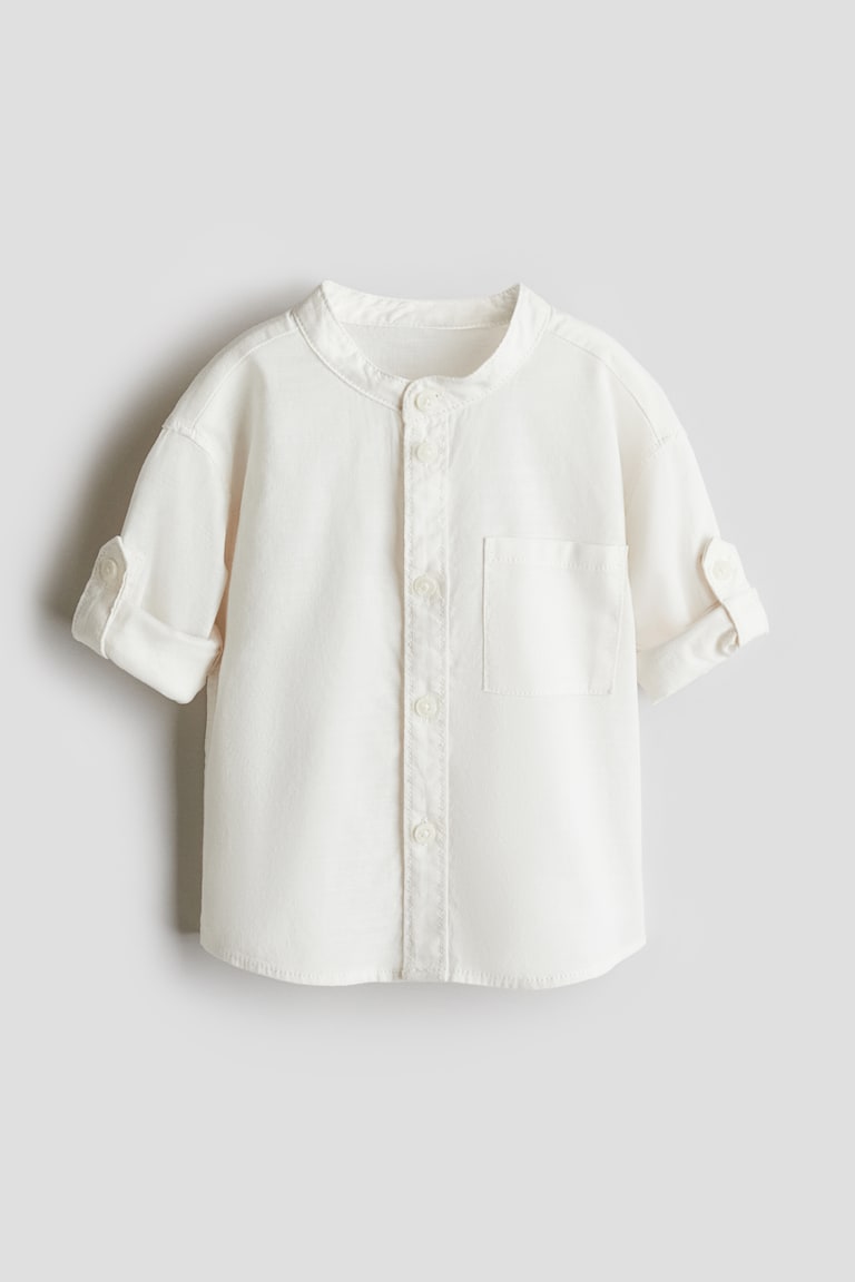 H&M Grandad-Hemd aus Baumwolle 50% Rabatt für begrenzte Zeit