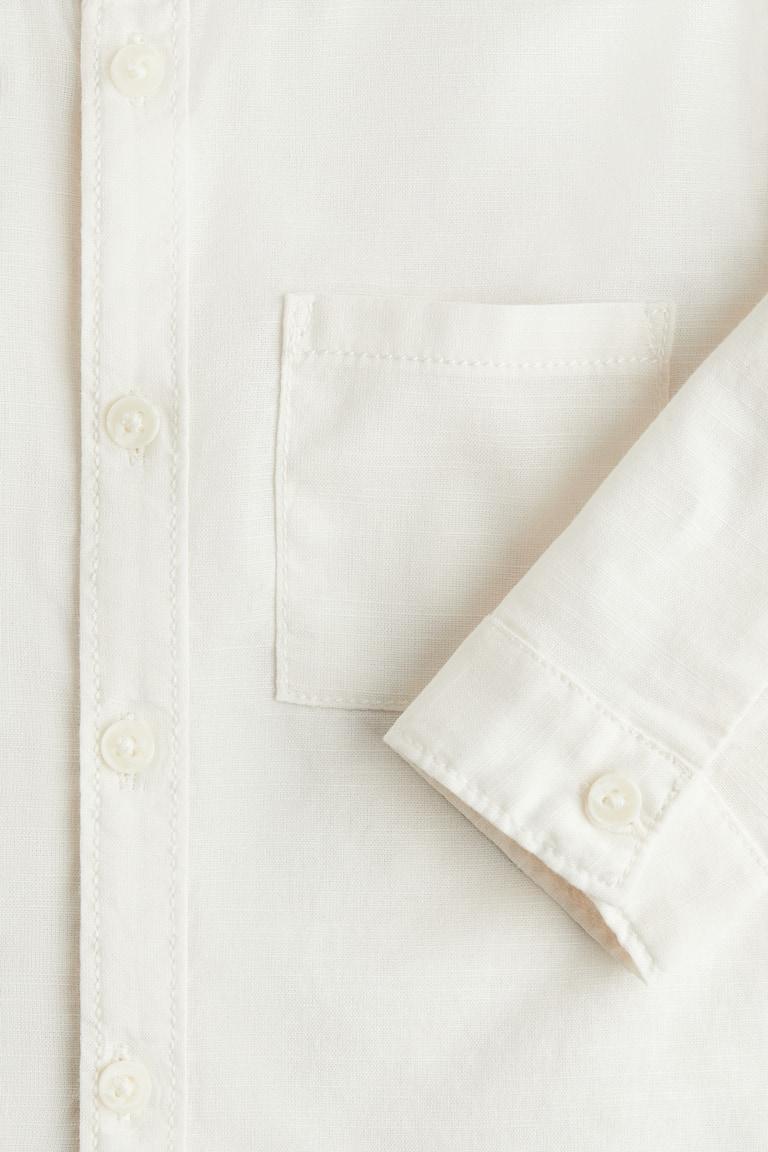 H&M Grandad-Hemd aus Baumwolle 50% Rabatt für begrenzte Zeit
