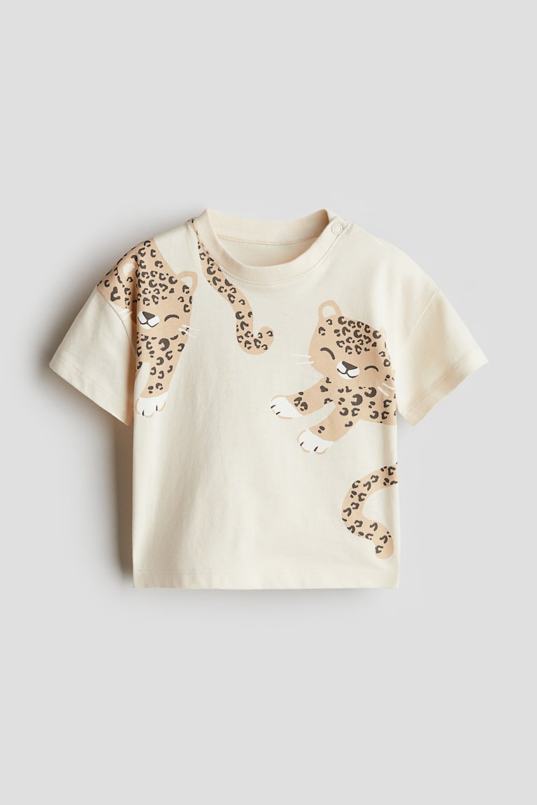 H&M Baumwoll-T-Shirt mit Print Outlet