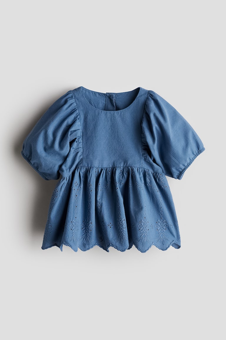 H&M Bluse mit Broderie Anglaise Fabrikverkauf