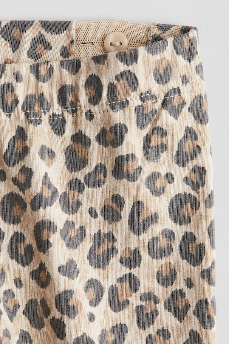 H&M Bedruckte Leggings aus Baumwolle Preisnachlass