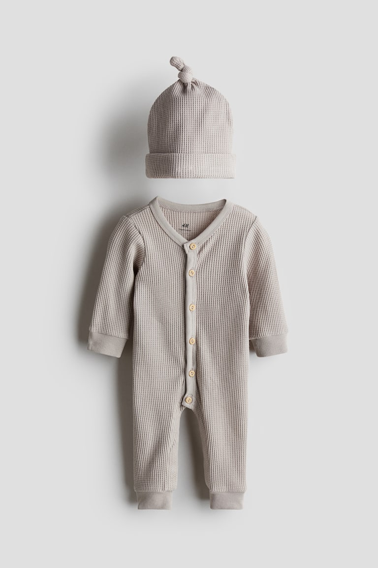 H&M Zweiteiler aus Baumwolle mit Waffelstruktur JETZT KAUFEN