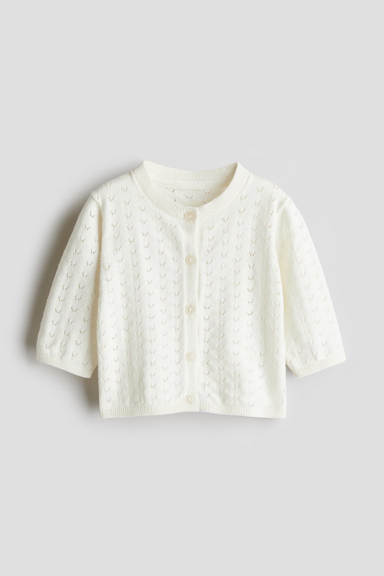 H&M Cardigan in Pointellestrick 50% Rabatt mit kostenlosem Versand