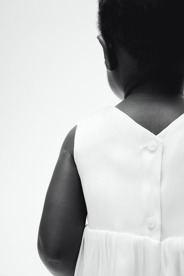H&M Organza-Kleid mit Schleifendetail Begrenzt auf 3 Tage