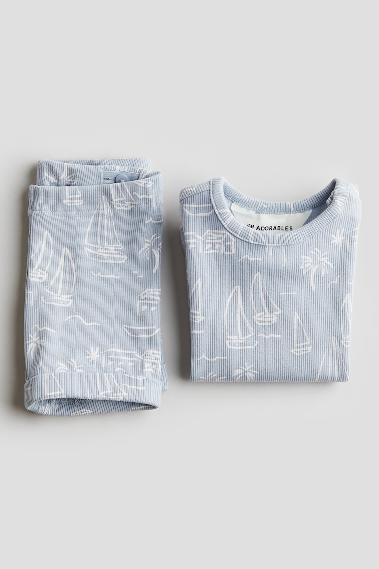 H&M Zweiteiler aus gerippter Baumwolle Meist gekauft