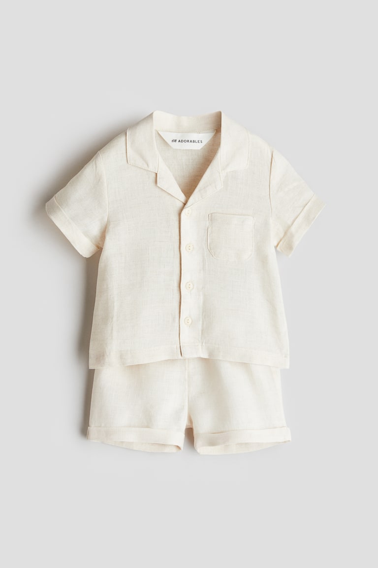 H&M 2-teiliges Leinenset Kostenloser Versand