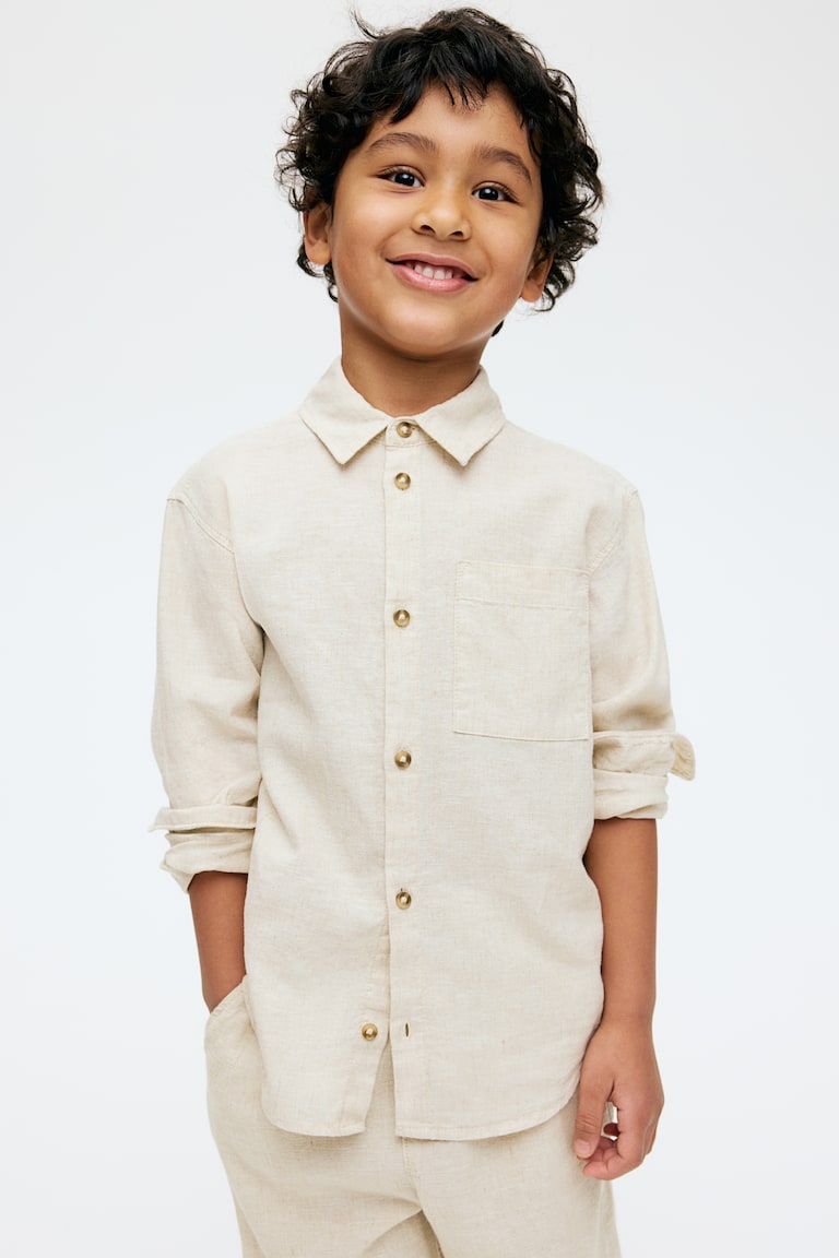H&M Hemd aus Leinenmix Neueste Mode