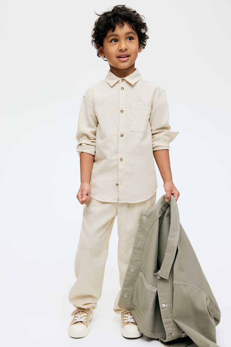 H&M Hemd aus Leinenmix Neueste Mode