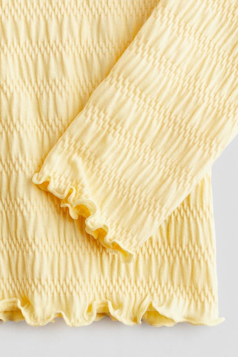 H&M Gesmoktes Jerseyshirt Sonderangebote
