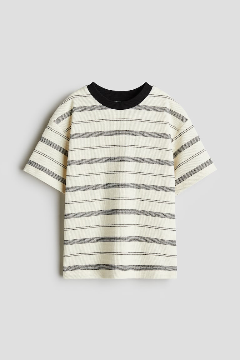 H&M Jacquard-T-Shirt in Loose Fit Bis zu 65% Rabatt