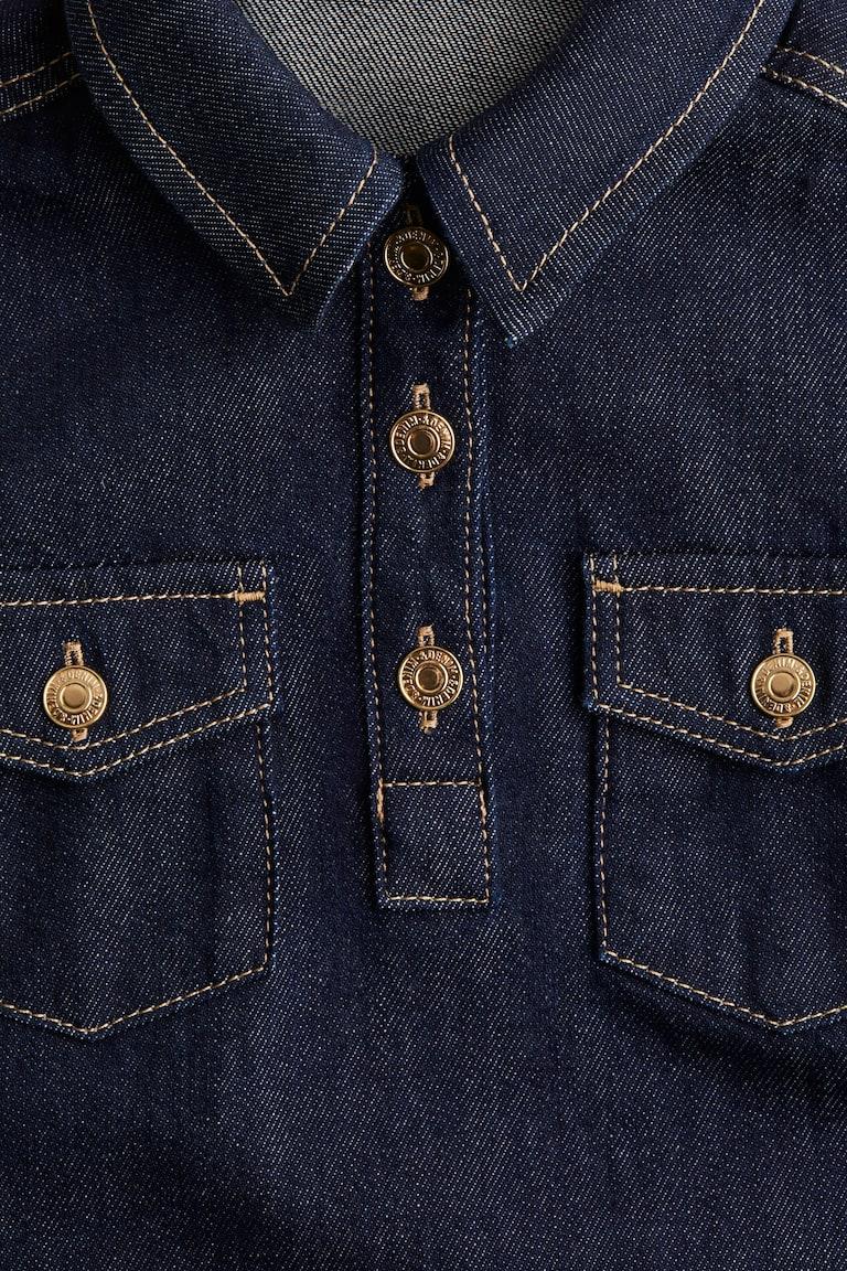 H&M Blusenkleid aus Denim 2025