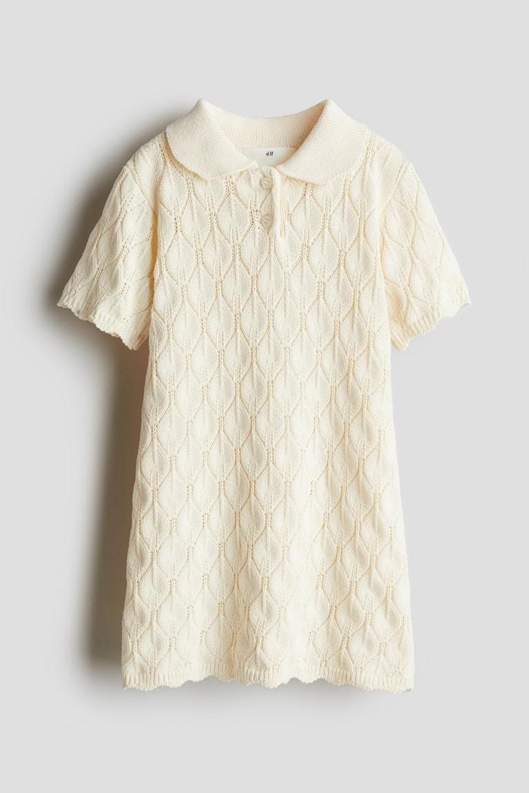 H&M Kleid in Pointellestrick Günstiger Verkauf