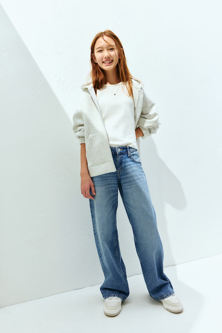 H&M Wide Leg Low Jeans Limitierter Zeitrabatt