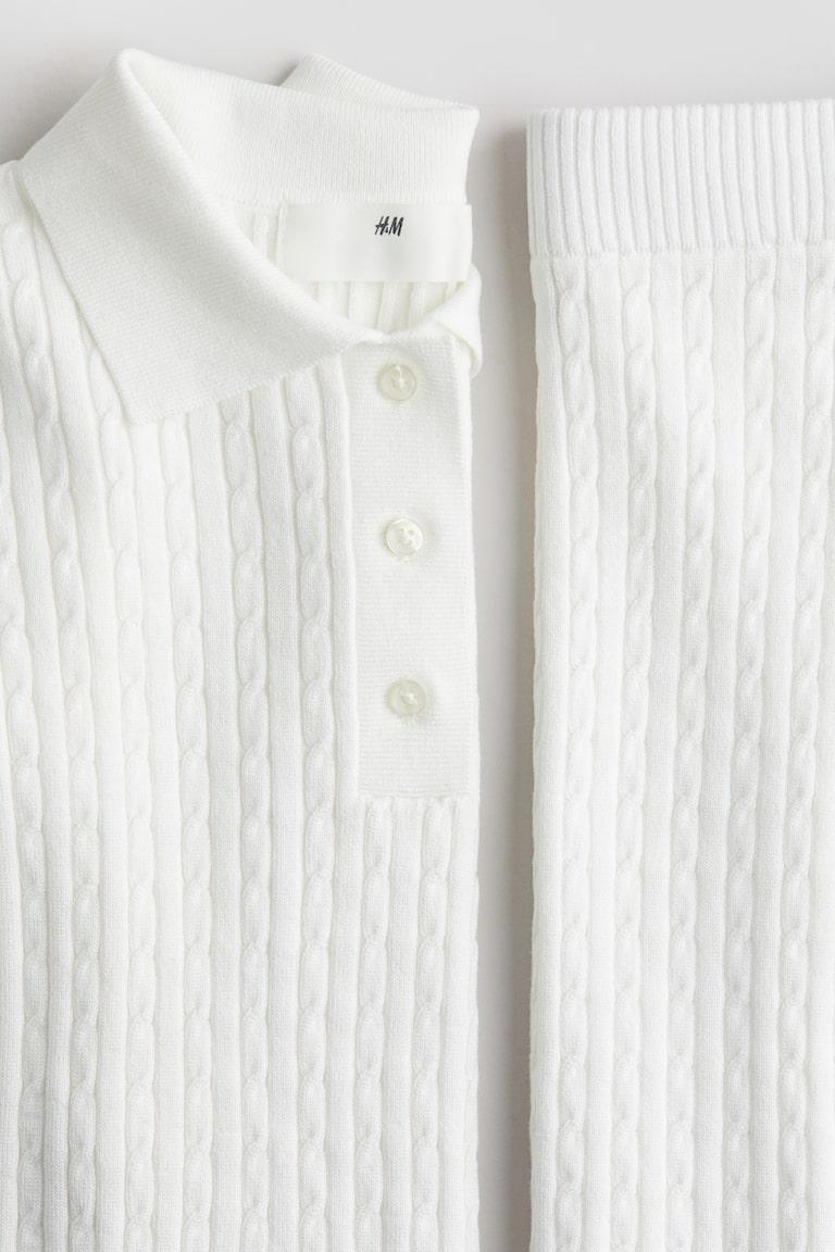 H&M 2-teiliges Set mit Zopfmuster Online Shopping