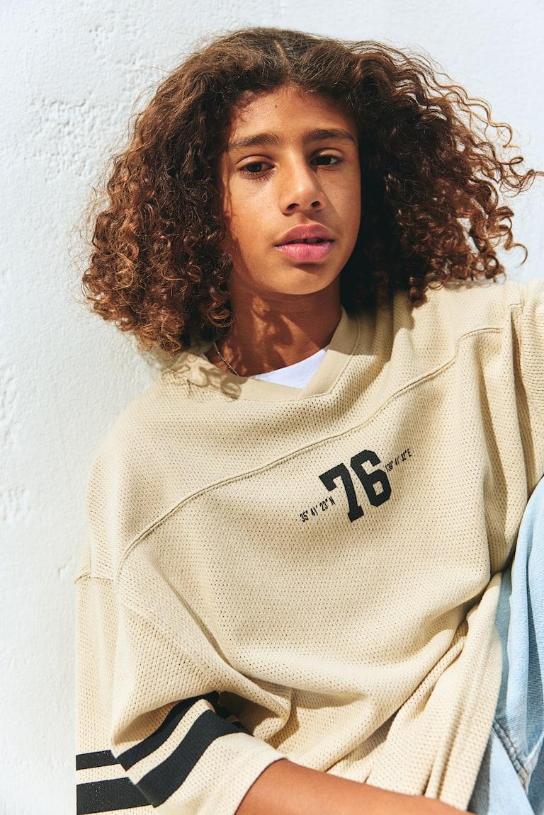 H&M Hockeyshirt in Loose Fit Exklusivangebot