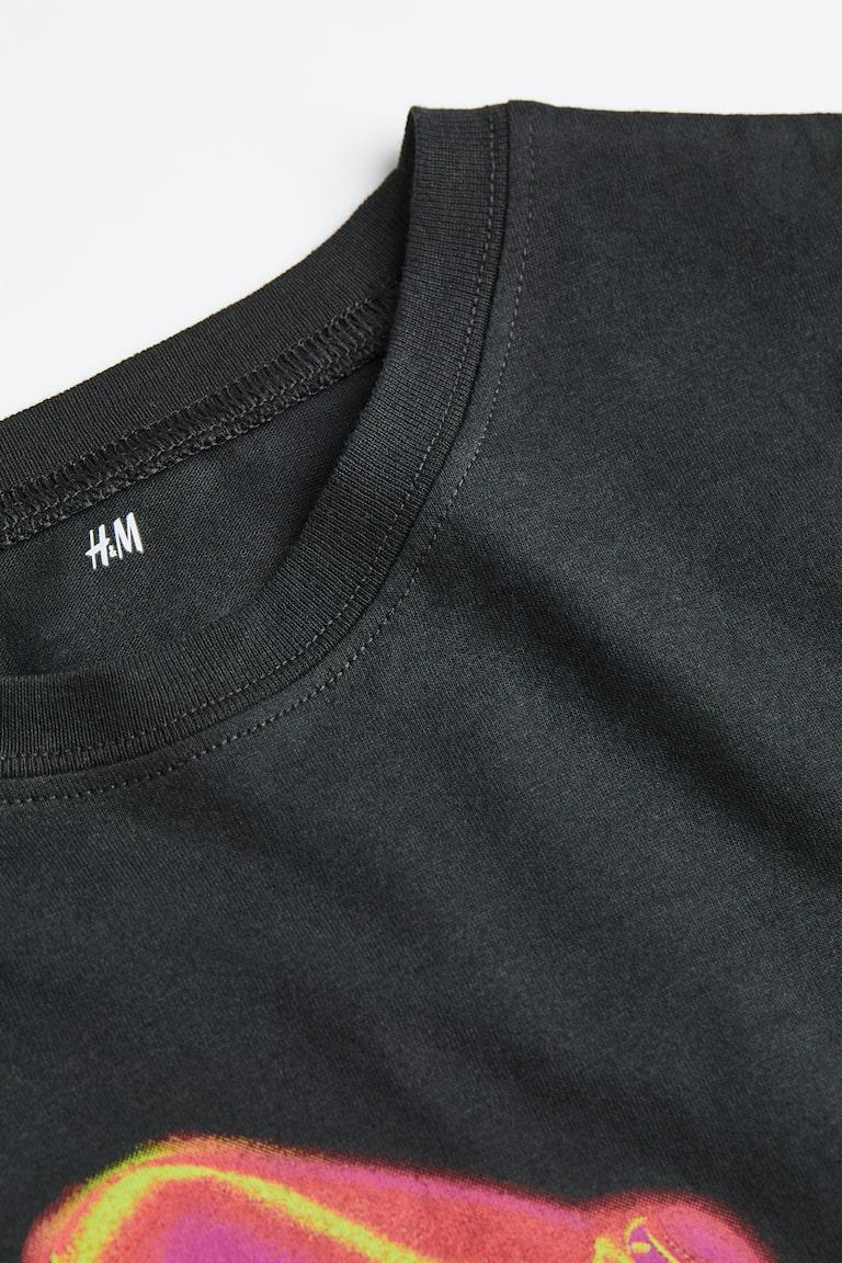 H&M Baumwoll-T-Shirt mit Print Online Outlet
