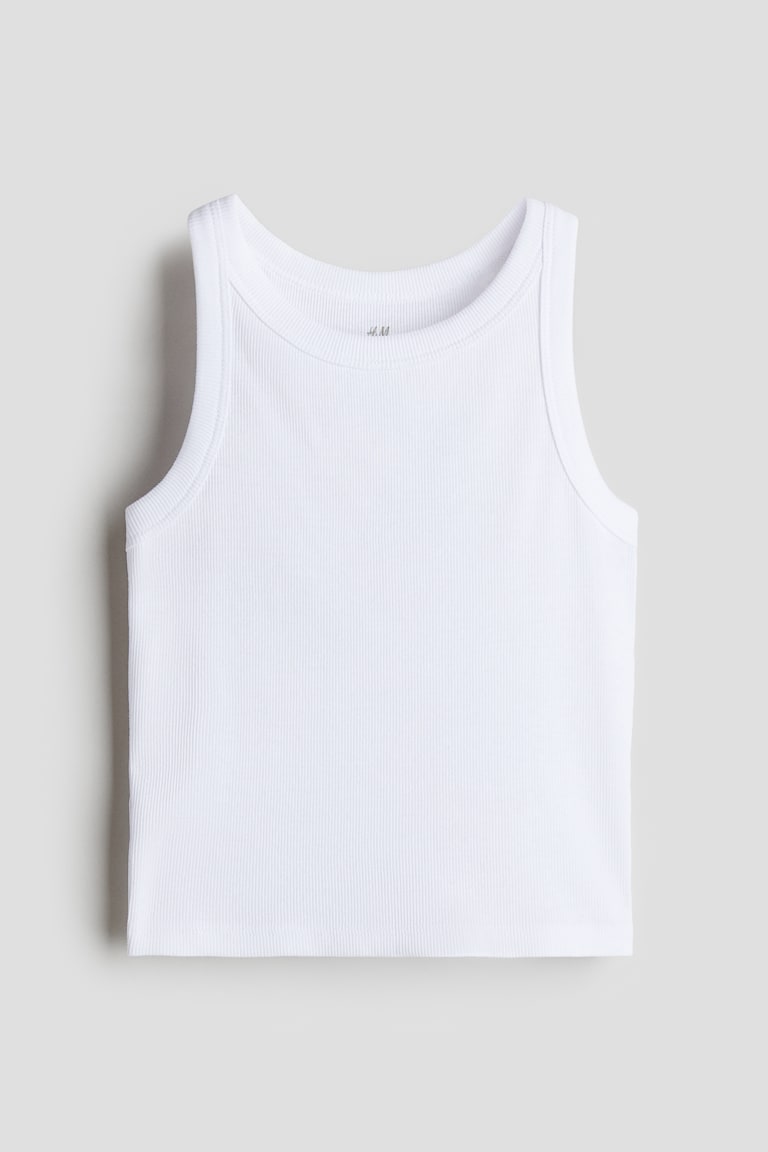 H&M Geripptes Baumwoll-Tanktop Blitzangebot