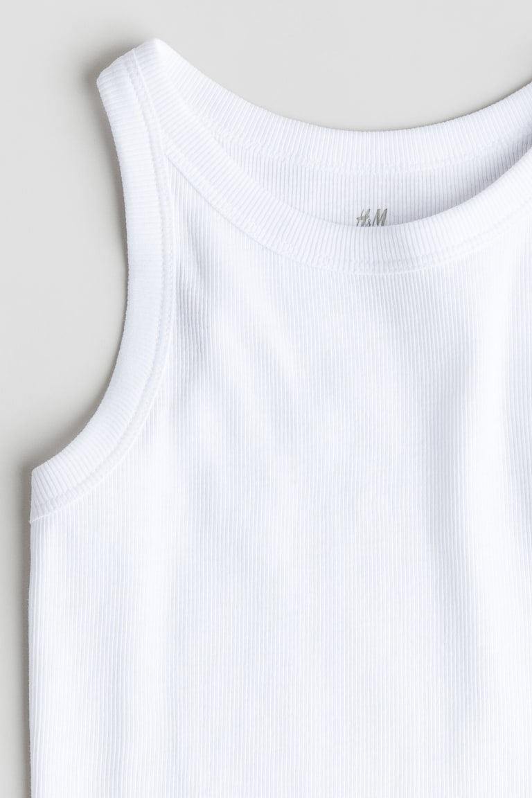 H&M Geripptes Baumwoll-Tanktop Blitzangebot