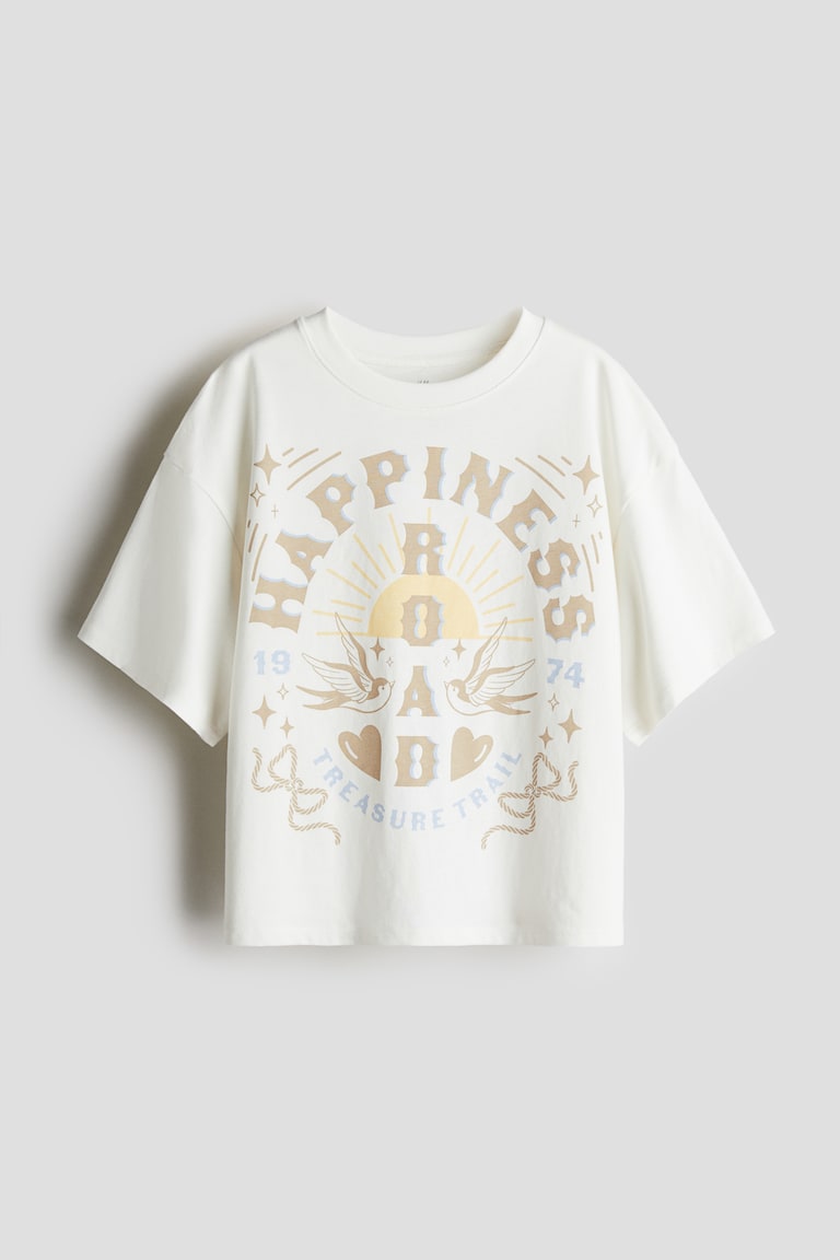 H&M Oversized Baumwoll-T-Shirt Tägliche Deals