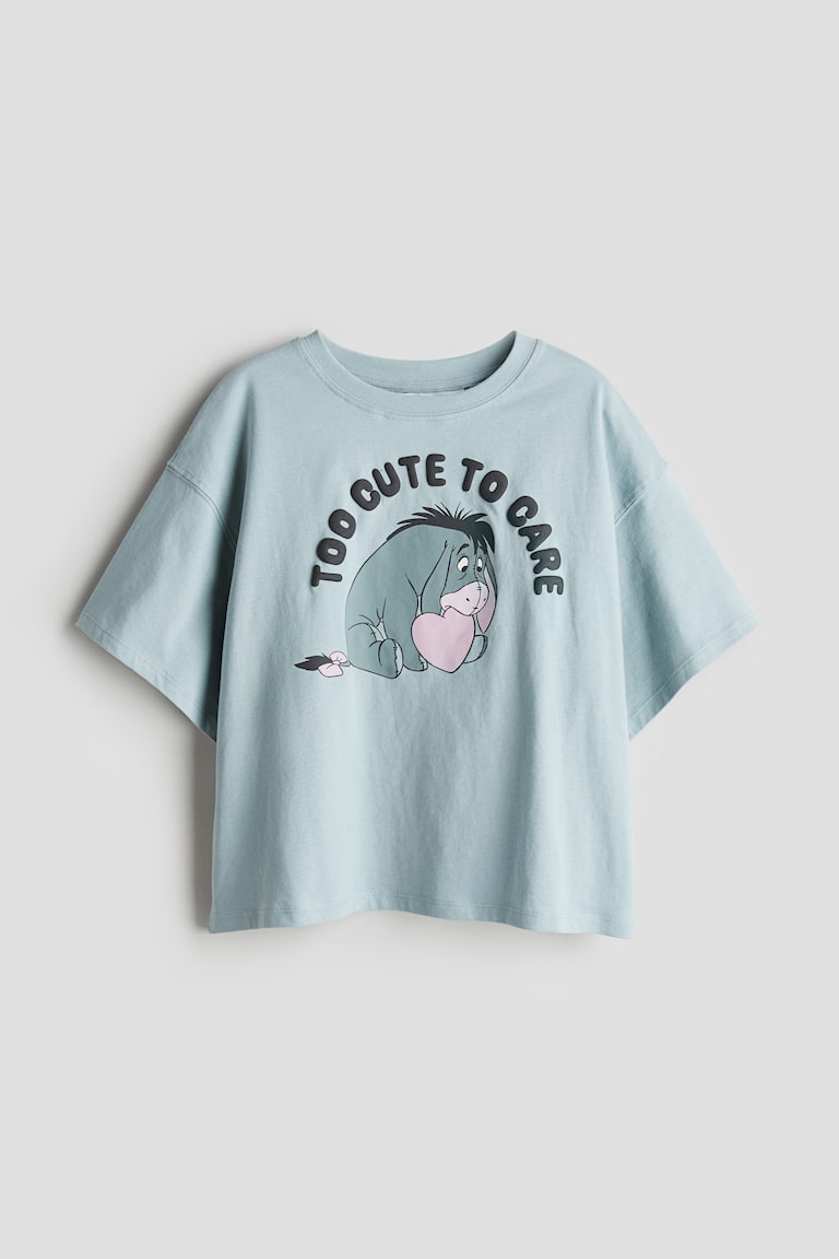 H&M Baumwoll-T-Shirt mit Print Letzter Tag